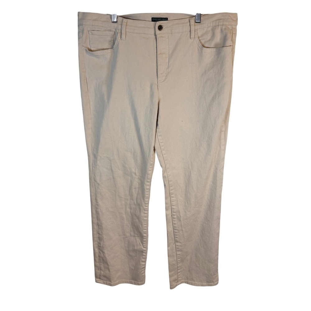Lauren Ralph Lauren Jeans Straight Vintage Leg Size 18‎ Beige Women